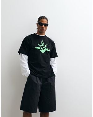 No Problemo 'no Yang' Front Print T-shirt - White