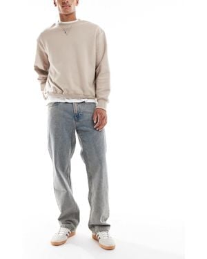 Calvin Klein – jeans im 90er-stil mit geradem schnitt - Blau