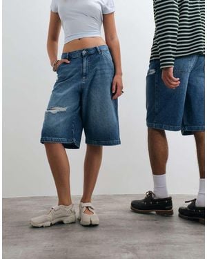 Collusion Distressed Jort - Blauw