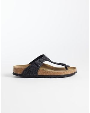 Birkenstock Gizeh Narrow Fit Sandals - Black