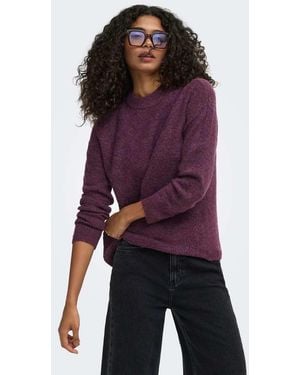 ONLY Jersey De Punto En-Rojo - Morado