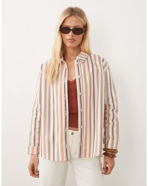 ASOS Oversized Denim Shirt - Natural