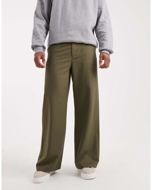 Collusion Tailored Relaxed Trousers - Grey