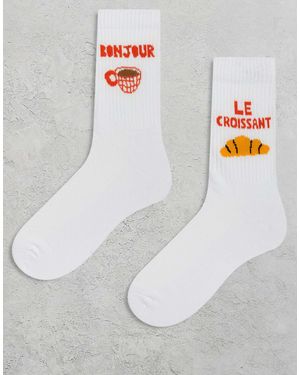 ASOS – 2er-pack socken - Grau
