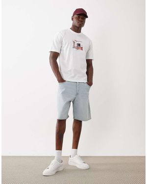 Jack & Jones Tony Loose Denim Shorts - White