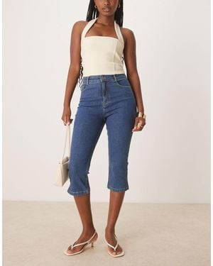 Nobody's Child Jean slim pantacourt - délavé - Bleu