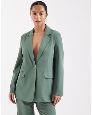 Vero Moda Loose Fit Tailored Blazer Co-ord - Green