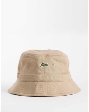 Lacoste Bucket Hat - Natural