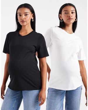 ONLY – 2er-pack t-shirts - Blau