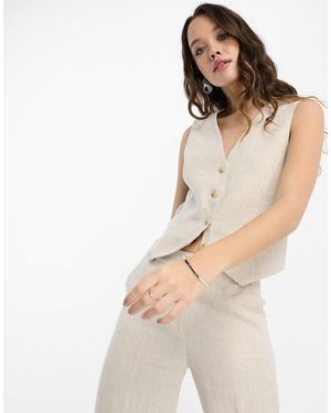 & Other Stories Linen Waistcoat - Natural