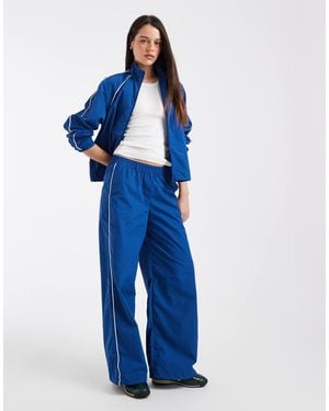 JJXX Track Pant With Contrast Piping - Blue