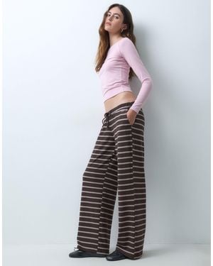 Hollister Cozy Wide Leg Pants - Gray