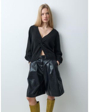 JJ Rebel Twist Knit Jumper - Black