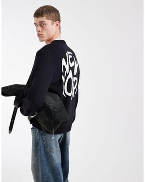 ASOS – oversize-strickpullover - Blau