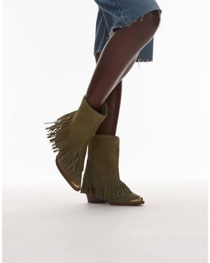 Bronx – jukeson – cowboy-stiefeletten aus wildleder - Mehrfarbig