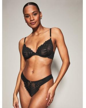 KBX Knickerbox Olivia Non Padded Plunge Bra - Grey