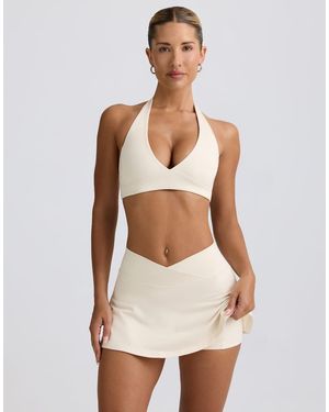 BO+TEE Cross Over Mini Skirt - White