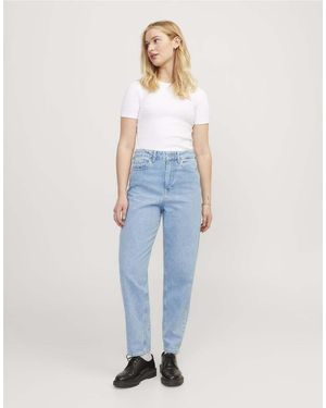 JJXX Jeans Mom Fit Chiaro - Blu