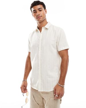 Threadbare Short Sleeve Shirt - White