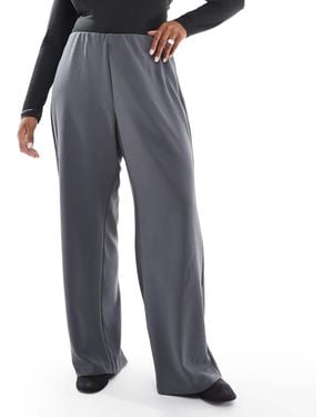 Vero Moda Loose Pull On Pants - Grey