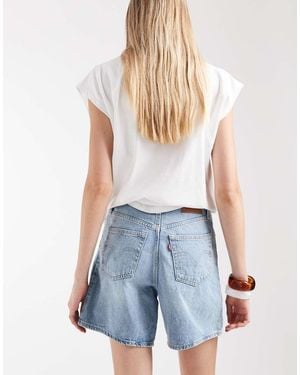 Levi's High Waist baggy Denim Shorts - Blue
