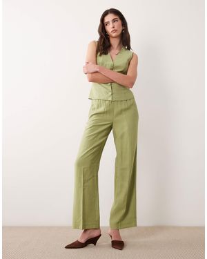 Vila – elegante hose - Grün