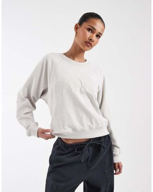 Gap Colleigate Logo Sweatshirt Co-ord - White