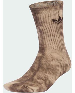 adidas Originals – 3er-paar crew-socken mit batikmuster - Natur