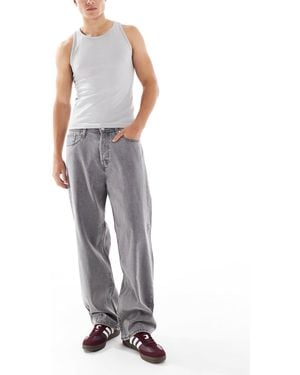 Jack & Jones – alex – baggy jeans - Grau
