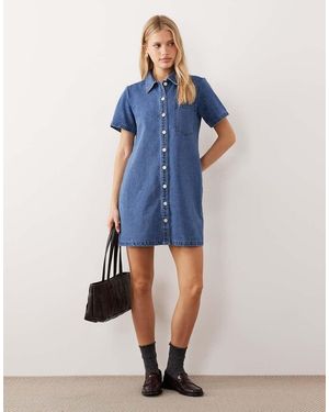 JJXX Boxy Denim Dress - Blue