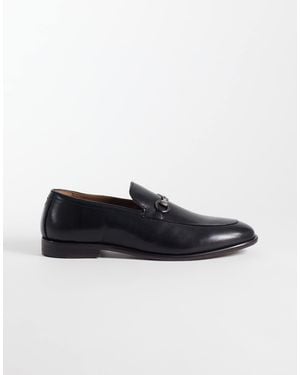 ASOS Slim Loafers With Snaffle - Black