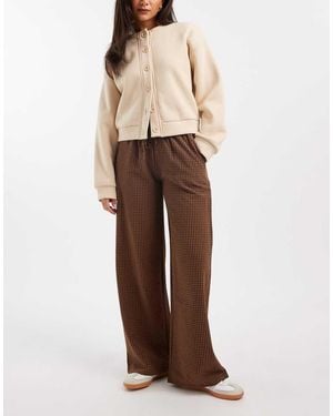 Daisy Street Pull On Drawstring Trouser - Brown