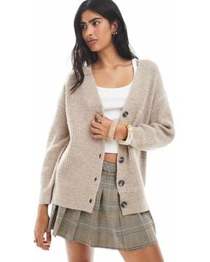 Cotton On Everything Luxe Boxy Cardigan - Natural