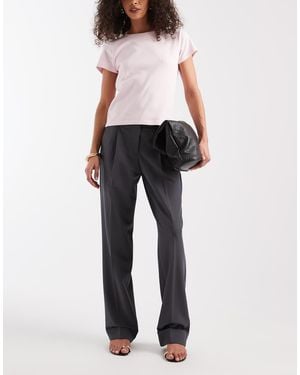 JJXX Mary High Waisted Tailored Trouser - Blue