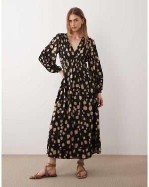 Wednesday's Girl Long Sleeve Midaxi Dress - White