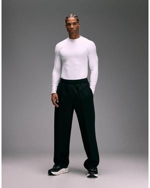 4505 Performance Wide Leg joggers With Pintuck Detail - Grey