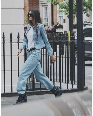 River Island Denim Drummer Jacket - Blue