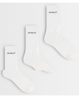 GANT 3-pack Crew Sports Socks - White