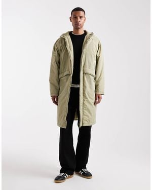 ASOS Longline Parka Jacket - Natural