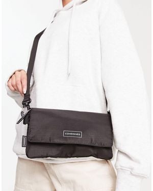 Consigned Flap Over Crossbody Bag - White