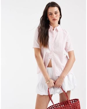 Pieces Short Sleeve Shirt - White