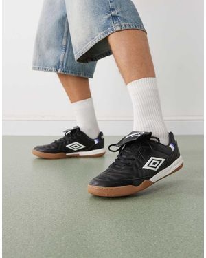 Umbro Zapatillas De Deporte Negras De Cuero Speciali De - Gris