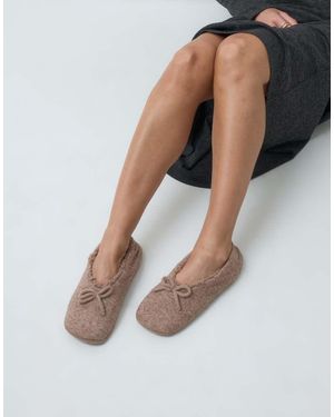 ASOS Zani Slippers Met Strik - Wit
