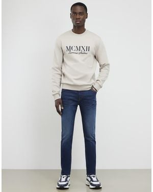 River Island Skinny Fit Mid Wash Jeans - Blue