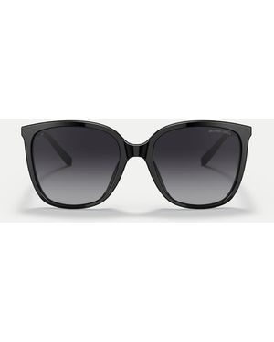 Michael Kors Occhiali Da Sole Quadrati Polarizzati Anaheim Con Lenti Grigie Neri - Blu