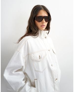 TOPSHOP – jeansjacke - Weiß