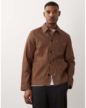 Paul Smith Lightweight Casual Chore Jacket - Brown