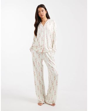 Threadbare – superweicher pyjama - Weiß