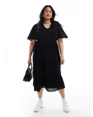 Yours – midikleid - Schwarz