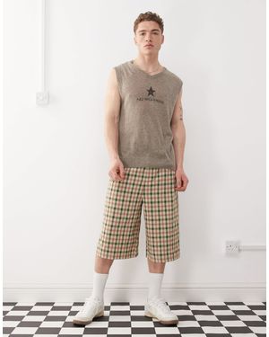 Collusion Oversized Jorts - Natural